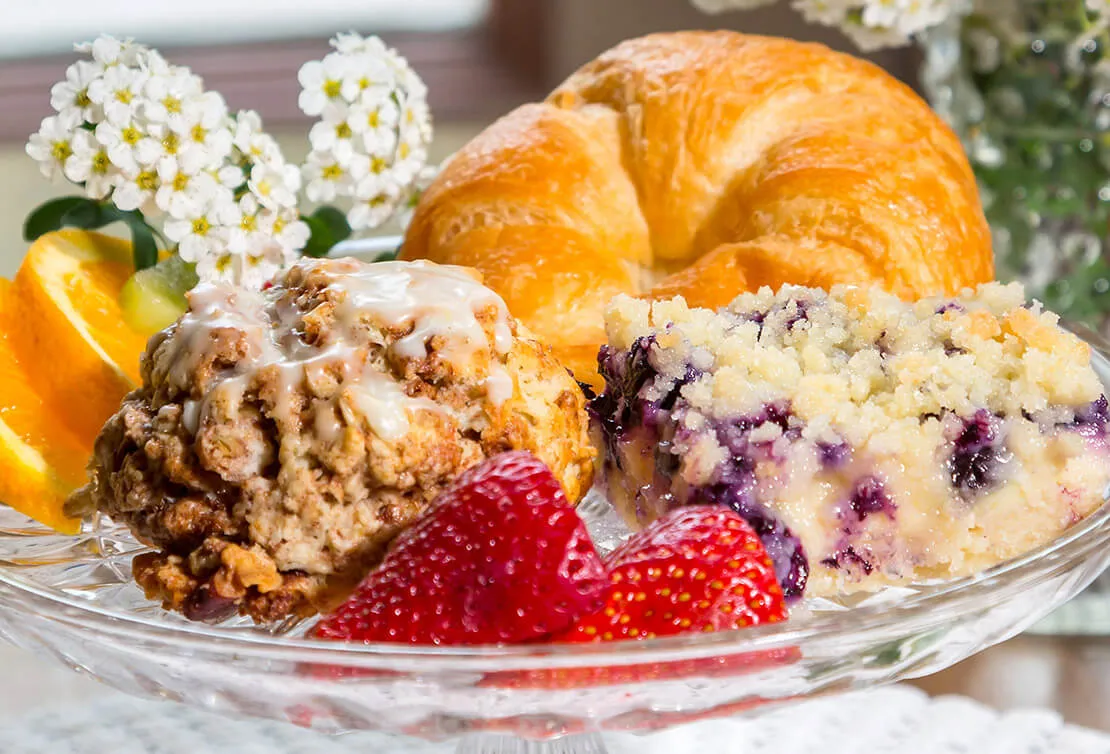 Breakfast food at Washington House Inn