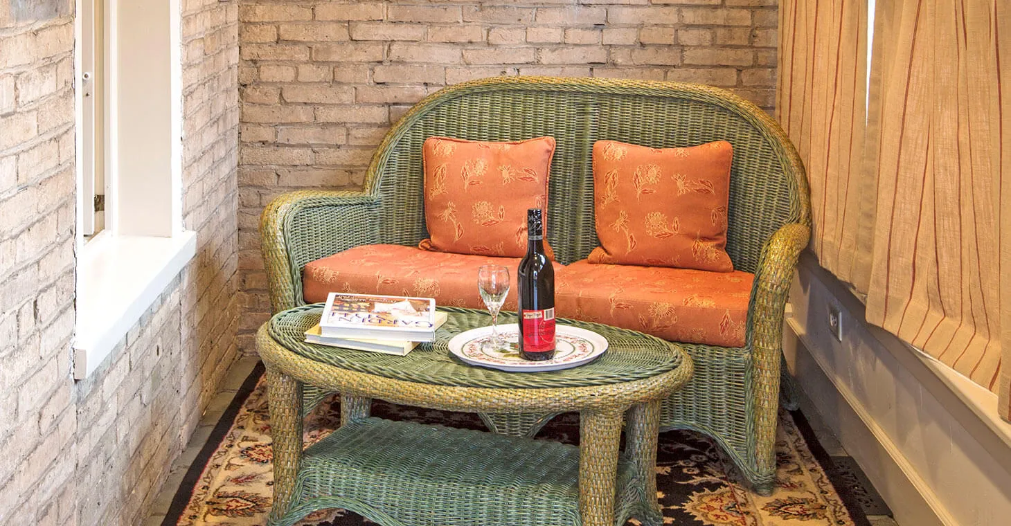 Schroeder Guest House Room 1 sitting area