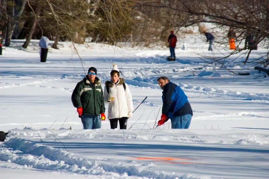 golf at the Cedarburg winter festival