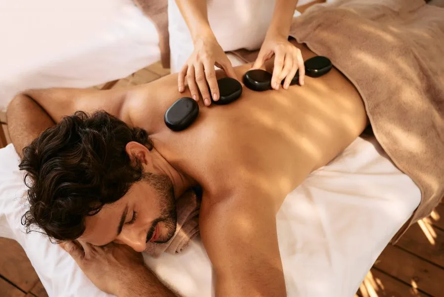 a man getting a massage at Bella Lei near washington house inn