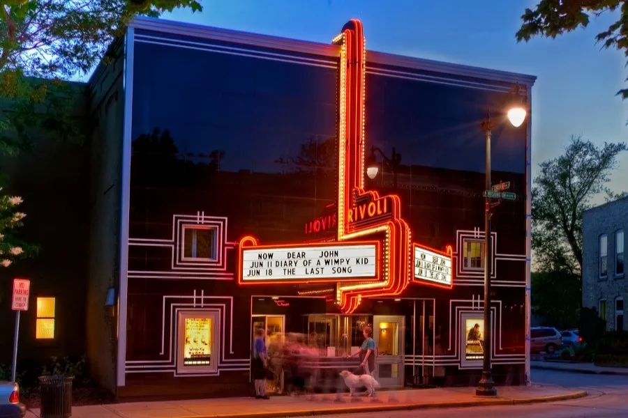 the Rivoli Theatre in Cedarburg, Wisconsin