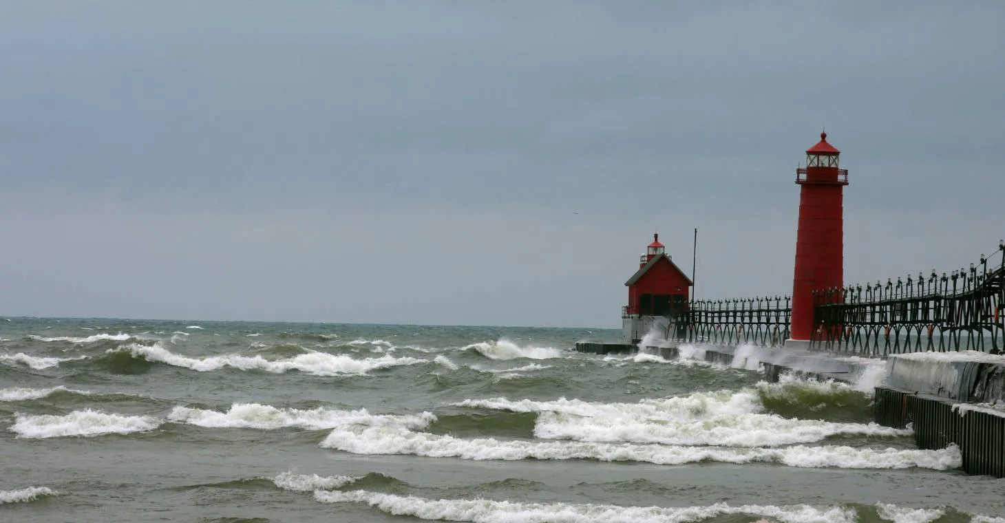 Lake Michigan In Winter