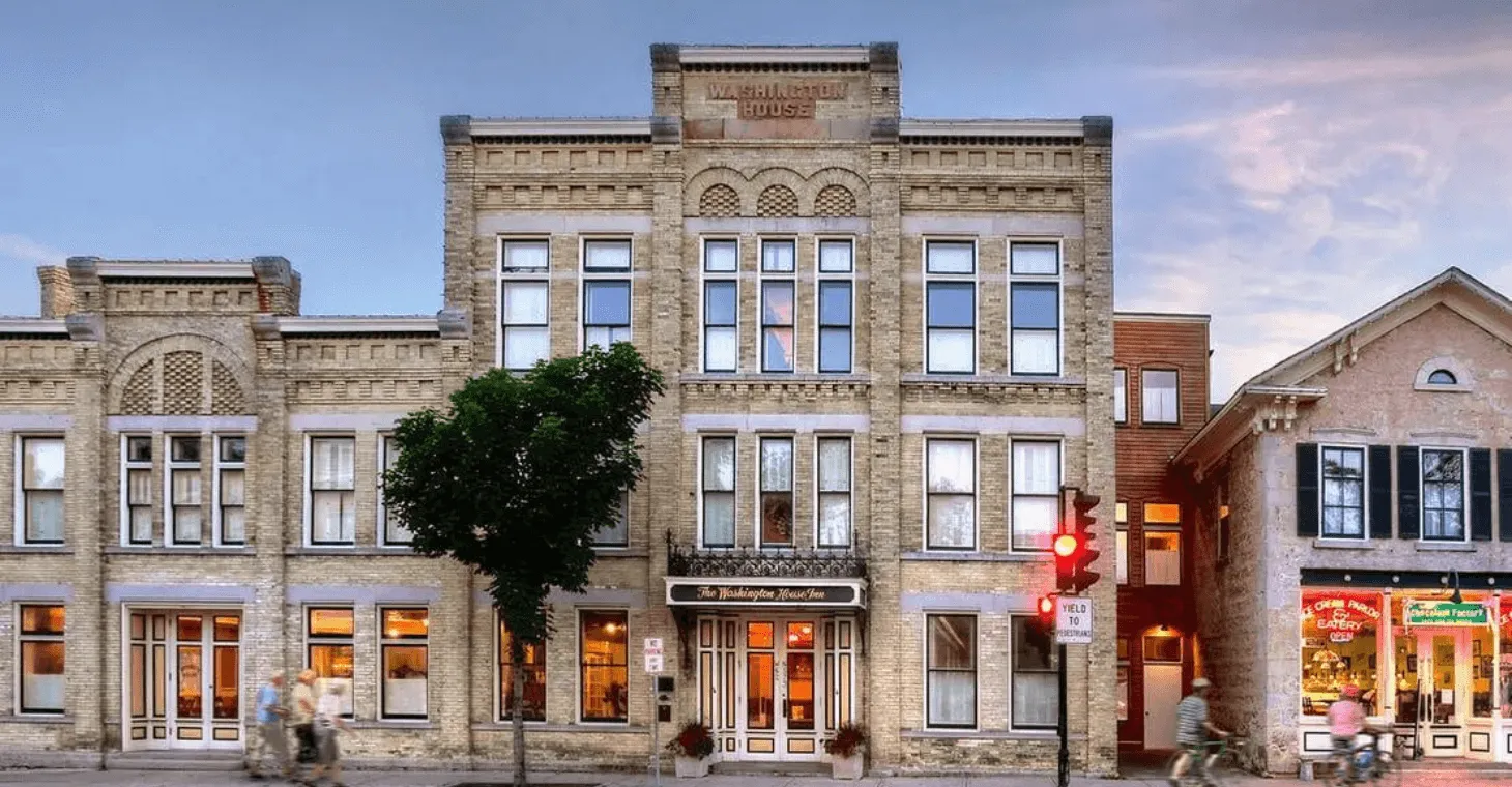 washington house inn on main street in cedarburg, wi
