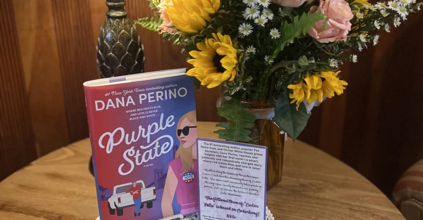 Purple State by Dana Perino on the table at Washington House Inn